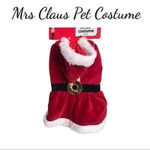 NWT Pet Shoppe Mrs. Claus Doggie Costume